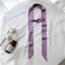 748in Narrow Long Chiffon Scarf Solid Color Hair Ribbon Bag Tie Choker Streamer 19