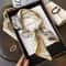 276in Luxury SilkFeel Square Scarf Soft Satin Hairband Neckerchief Bag Ribbon 5