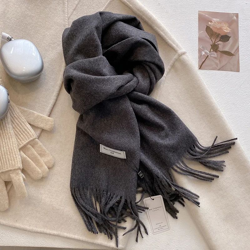 787in Luxury Winter Wool Blend Pashmina Scarf Thick CashmereFeel Womens Shawl Wrap 2024 24