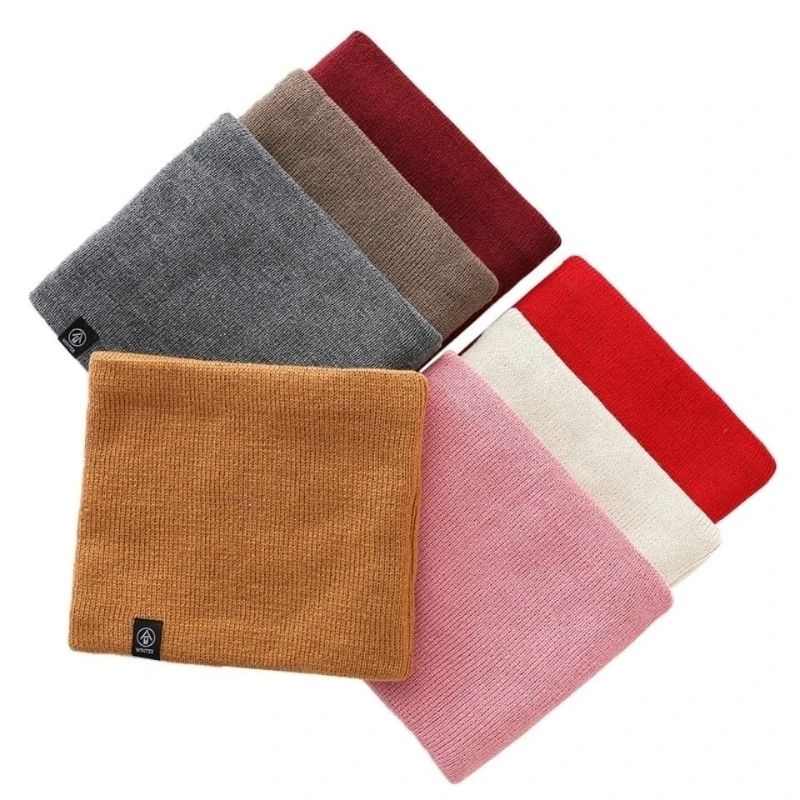 Winter Warm Knitted Neck Scarf Full Face Cover Plush CashmereFeel Thermal Neck Warmer For Women M 4