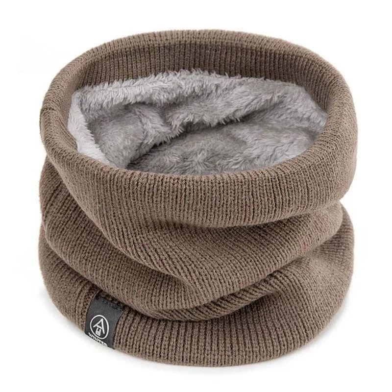 Winter Warm Knitted Neck Scarf Full Face Cover Plush CashmereFeel Thermal Neck Warmer For Women M 9