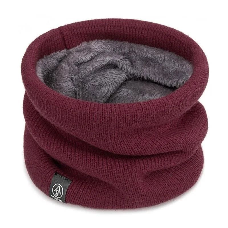 Winter Warm Knitted Neck Scarf Full Face Cover Plush CashmereFeel Thermal Neck Warmer For Women M 11