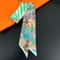 Luxury Zebra Floral Silk Skinny Scarf Designer Womens Hair Ribbon Neckerchief Bag Twilly 3