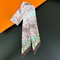 Luxury Zebra Floral Silk Skinny Scarf Designer Womens Hair Ribbon Neckerchief Bag Twilly 13
