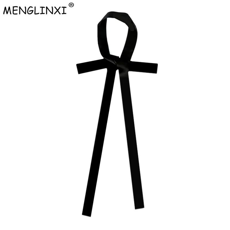 Luxury Solid Color Silk Skinny Scarf Designer Bag Handle Wrap Hair Ribbon 0