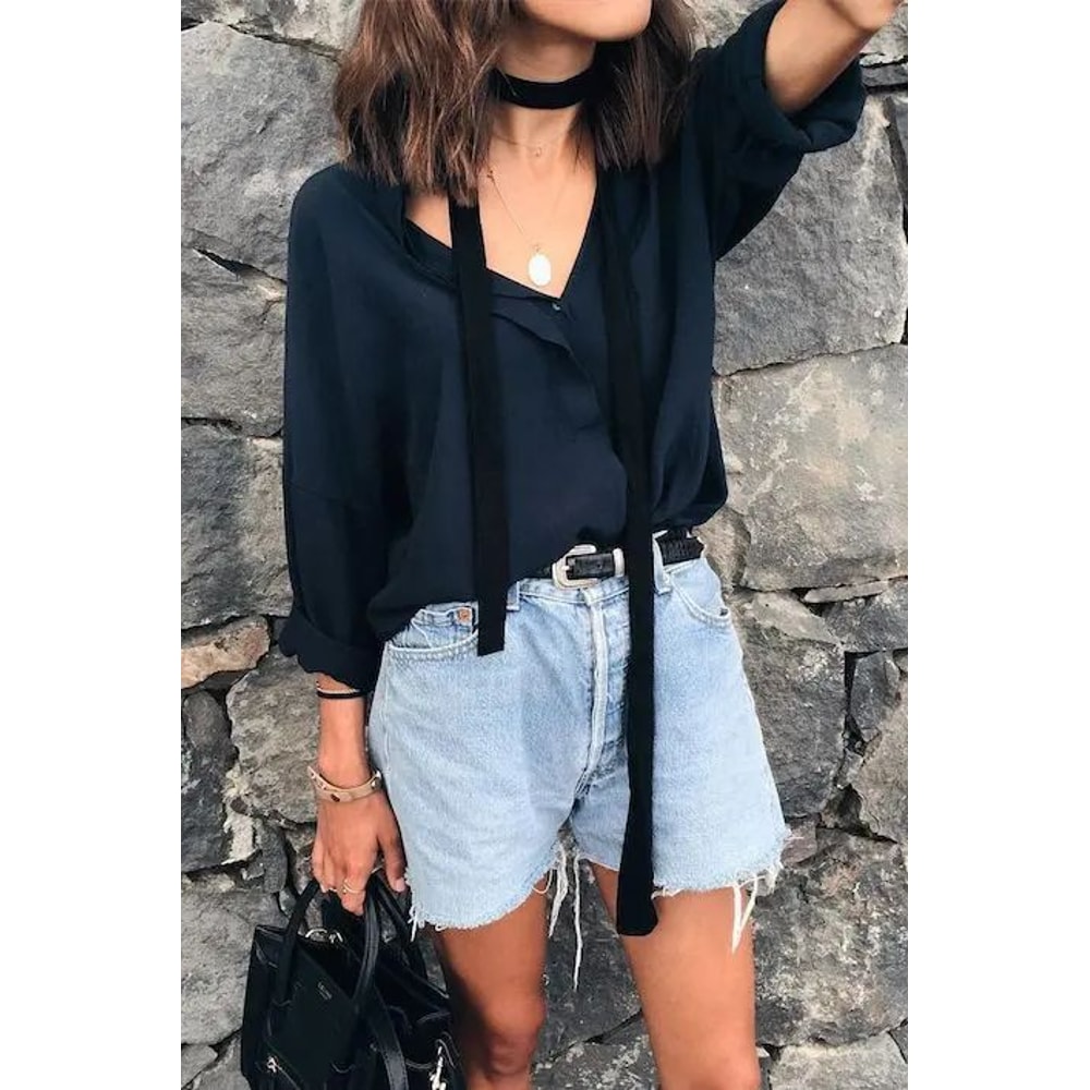 Luxury Solid Color Silk Skinny Scarf Designer Bag Handle Wrap Hair Ribbon 5