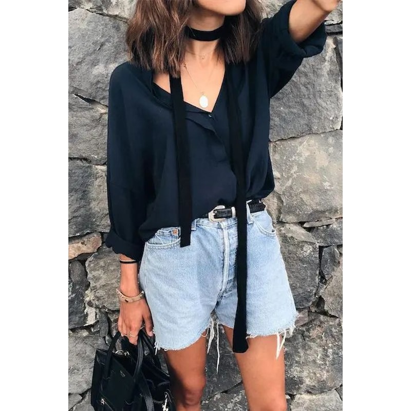 Luxury Solid Color Silk Skinny Scarf Designer Bag Handle Wrap Hair Ribbon 5