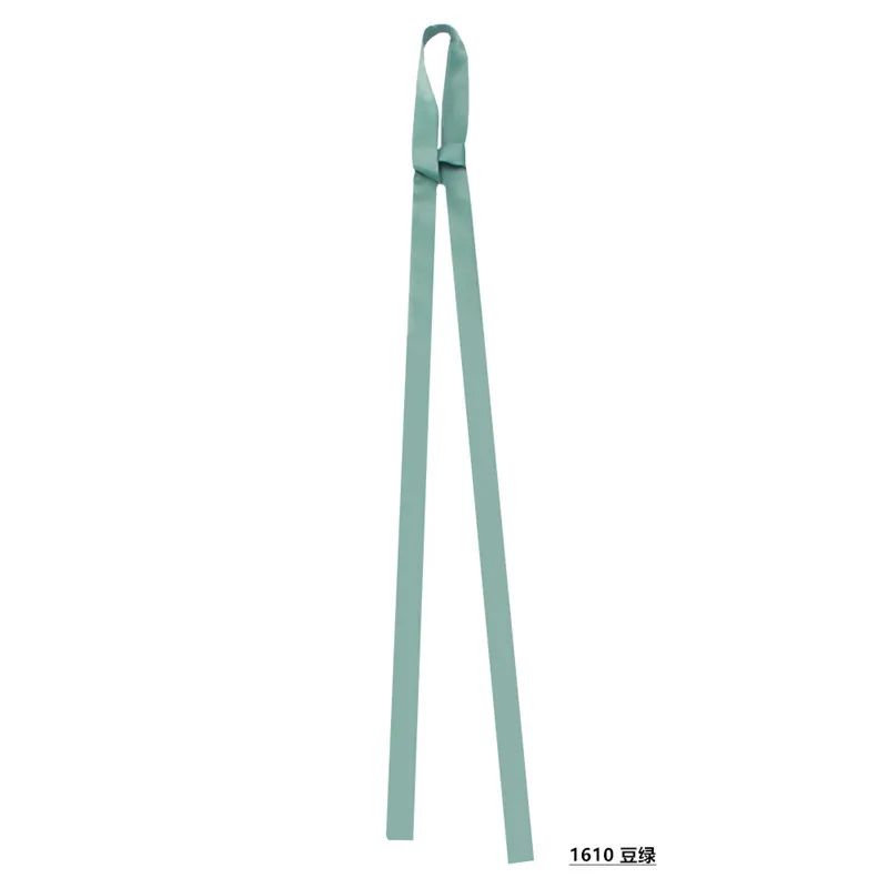 Luxury Solid Color Silk Skinny Scarf Designer Bag Handle Wrap Hair Ribbon 15