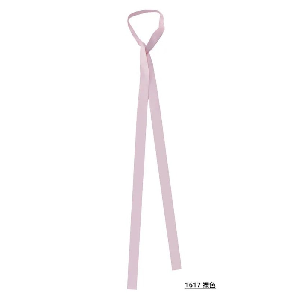 Luxury Solid Color Silk Skinny Scarf Designer Bag Handle Wrap Hair Ribbon 22