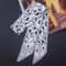 Luxury Animal Print Silk Skinny Scarf Designer Bag Ribbon Fashion Hair Tie 9