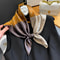 Elegant Nordic Faux Silk Square Scarf Chic AllSeason Decorative Shawl For Women 10