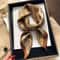 Elegant Nordic Faux Silk Square Scarf Chic AllSeason Decorative Shawl For Women 12