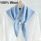 Australian Wool Knitted Triangle Scarf Womens Warm Autumn Winter Neck Shawl 1