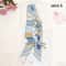 Horse Print Skinny Silk Scarf For Women Luxury Designer Bag Hair Tie Ribbon 3