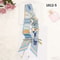 Horse Print Skinny Silk Scarf For Women Luxury Designer Bag Hair Tie Ribbon 3