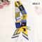 Horse Print Skinny Silk Scarf For Women Luxury Designer Bag Hair Tie Ribbon 8