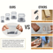 Square Furniture Leg Protectors NonSlip Silicone Pads For Hardwood Tile Floors 4