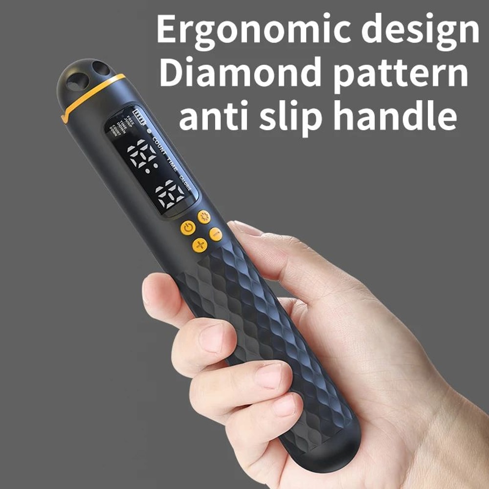 Rechargeable Digital Jump Rope With Calorie Counter Adjustable Cordless Fitness Trainer 3