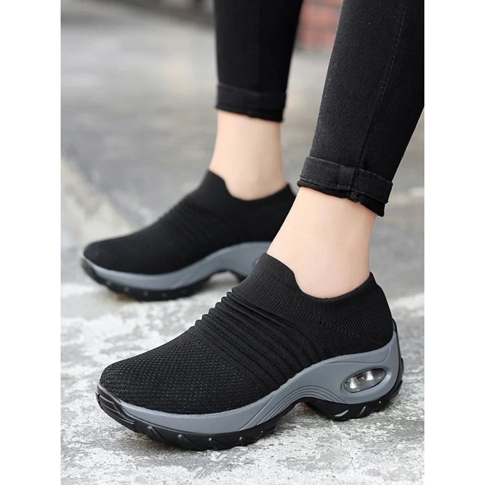 Womens Orthopedic Platform Sneakers NonSlip Casual Comfort Walking Shoes 2