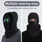 Winter TwoLayer Balaclava Hat With Integrated Head Cover Thermal Outdoor Face Neck Warmer 2