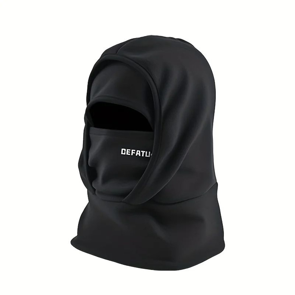 Winter TwoLayer Balaclava Hat With Integrated Head Cover Thermal Outdoor Face Neck Warmer 5