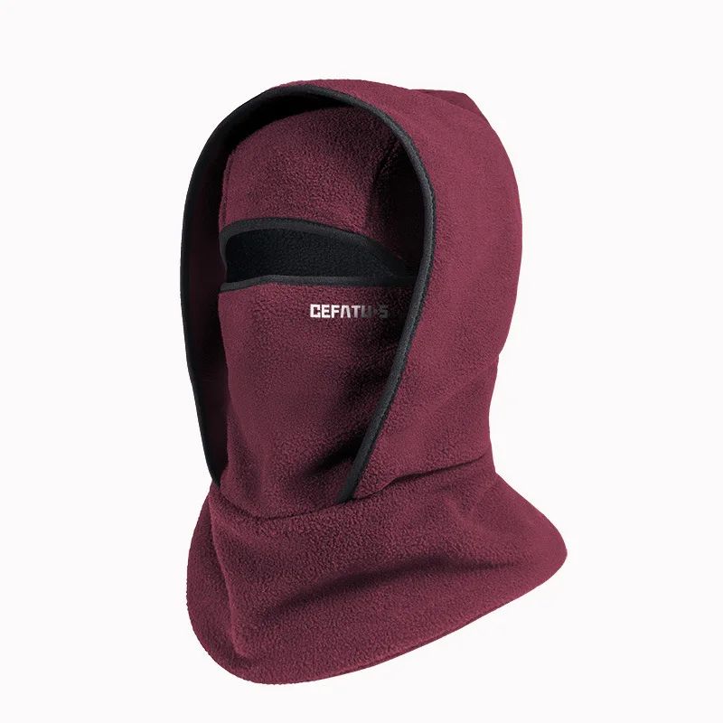 Winter TwoLayer Balaclava Hat With Integrated Head Cover Thermal Outdoor Face Neck Warmer 6