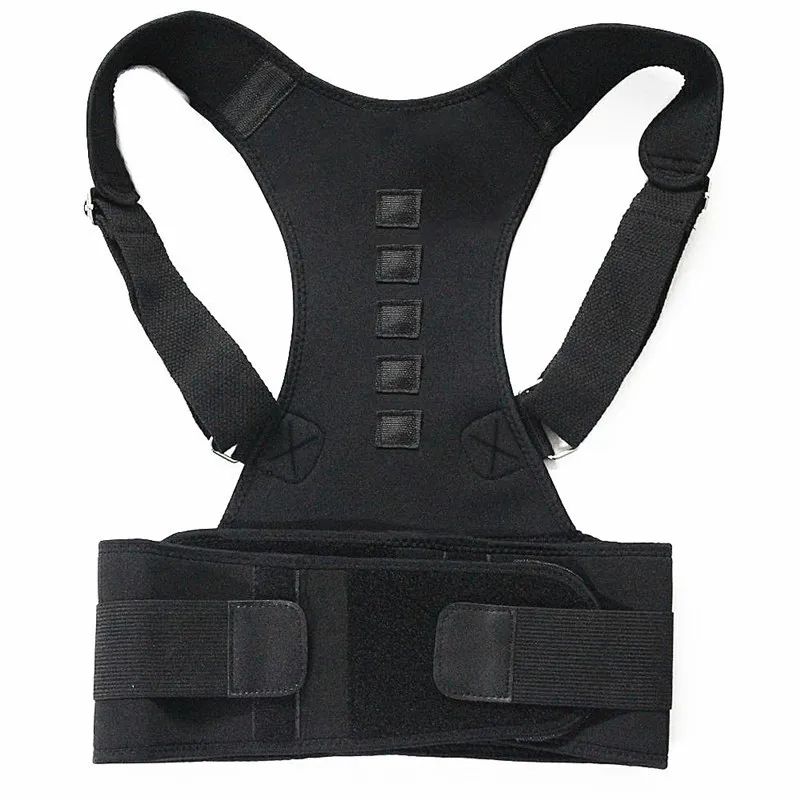 Magnetic Therapy Posture Corrector Belt Adjustable Shoulder Back Support Brace 6
