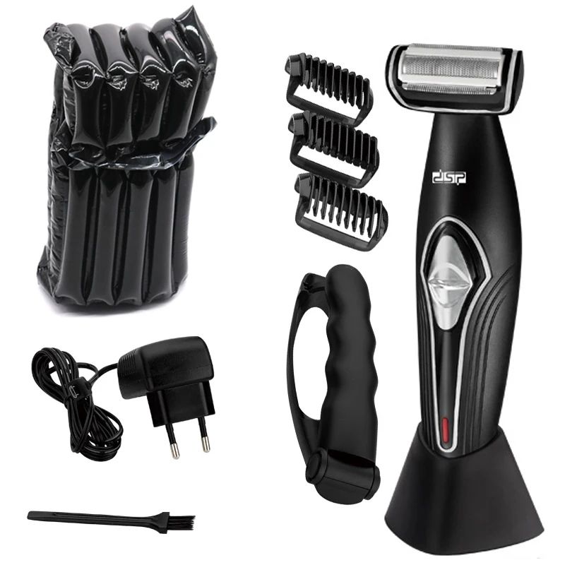 Professional Cordless Electric Body Groomer Waterproof Beard Body Hair Trimmer For Men 6