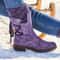 Womens Winter MidCalf Snow Boots Suede Warm Fashion Thigh High Cold Weather Shoes 9