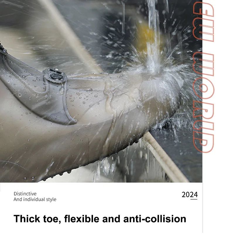 Reusable Waterproof PVC Shoe Covers High Top Rain Snow Boot Protectors For Outdoor Wear 5