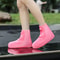 Reusable Waterproof PVC Shoe Covers High Top Rain Snow Boot Protectors For Outdoor Wear 8
