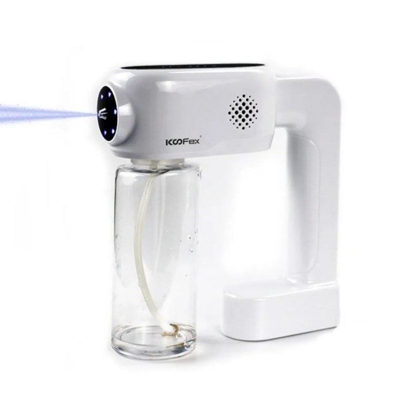 Wireless Nano Spray Sanitizer Gun With UV Blue Light Portable Disinfection Sterilization Mist Spr 3