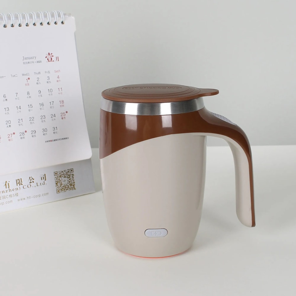 Automatic SelfStirring Stainless Steel Mug USB Rechargeable Electric Coffee Mixing Thermal Cup 5