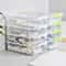 4Layer Stackable Transparent Storage Box With Partitioned Drawers MultiCompartment Organizer 2