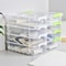 4Layer Stackable Transparent Storage Box With Partitioned Drawers MultiCompartment Organizer 2