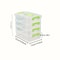 4Layer Stackable Transparent Storage Box With Partitioned Drawers MultiCompartment Organizer 6
