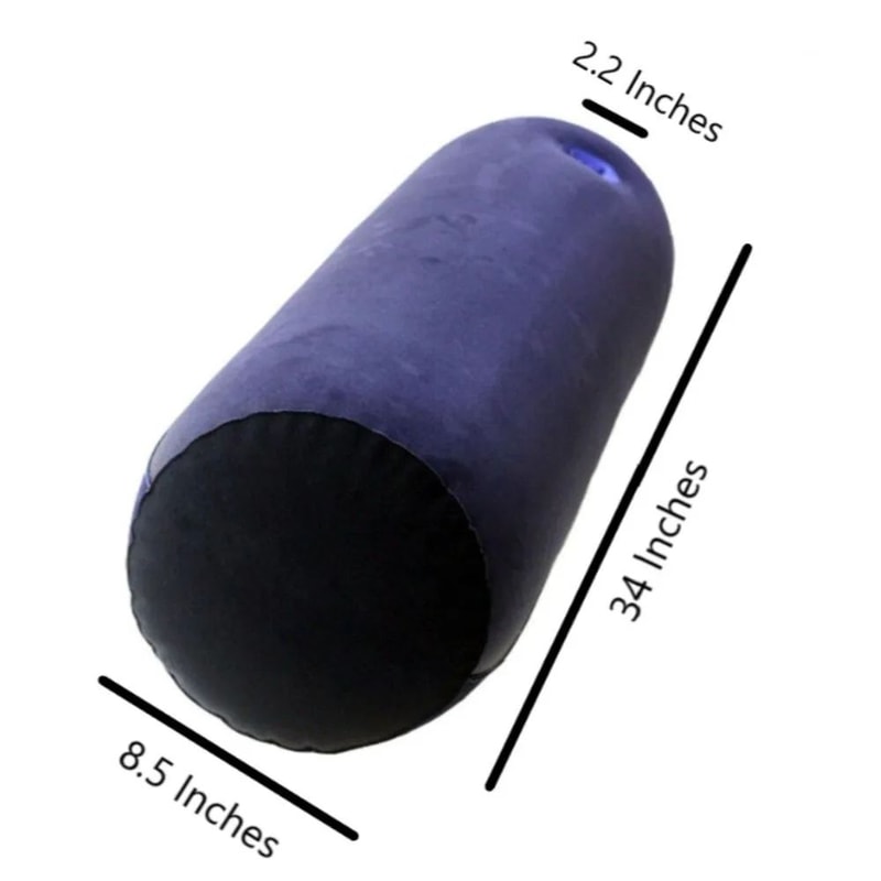 Inflatable PVC Flocking Wedge Pillow Soft Triangle Cylinder Support Cushion 1