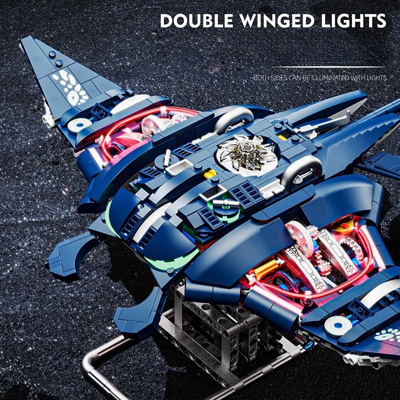 Manta Ray Robotic Fish Building Blocks DIY Mechanical Model Tabletop Decoration For Kids 3