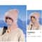 Womens Hooded Knit Balaclava Hat Winter Velvet Fluffy Ear Protection Neck Warmer 2