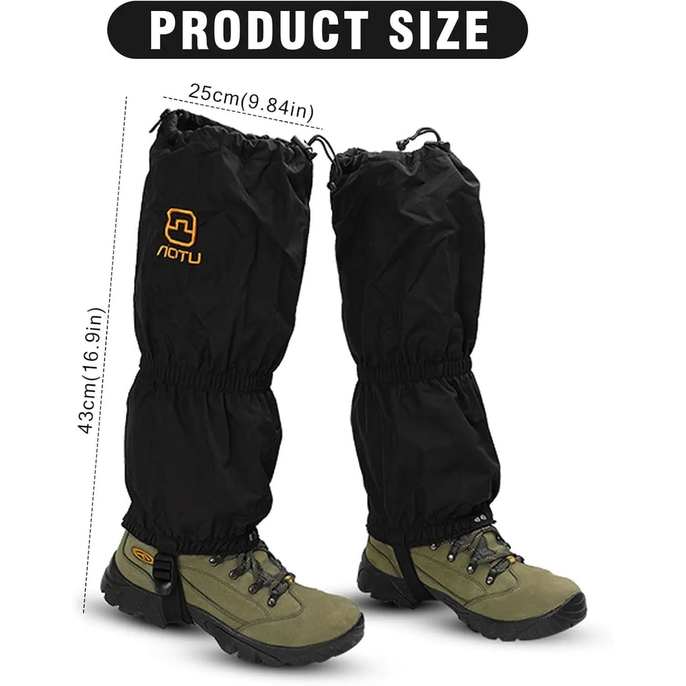 Waterproof Trail Leg Gaiters Adjustable Snow Sandproof Boot Covers For Hiking Hunting 5