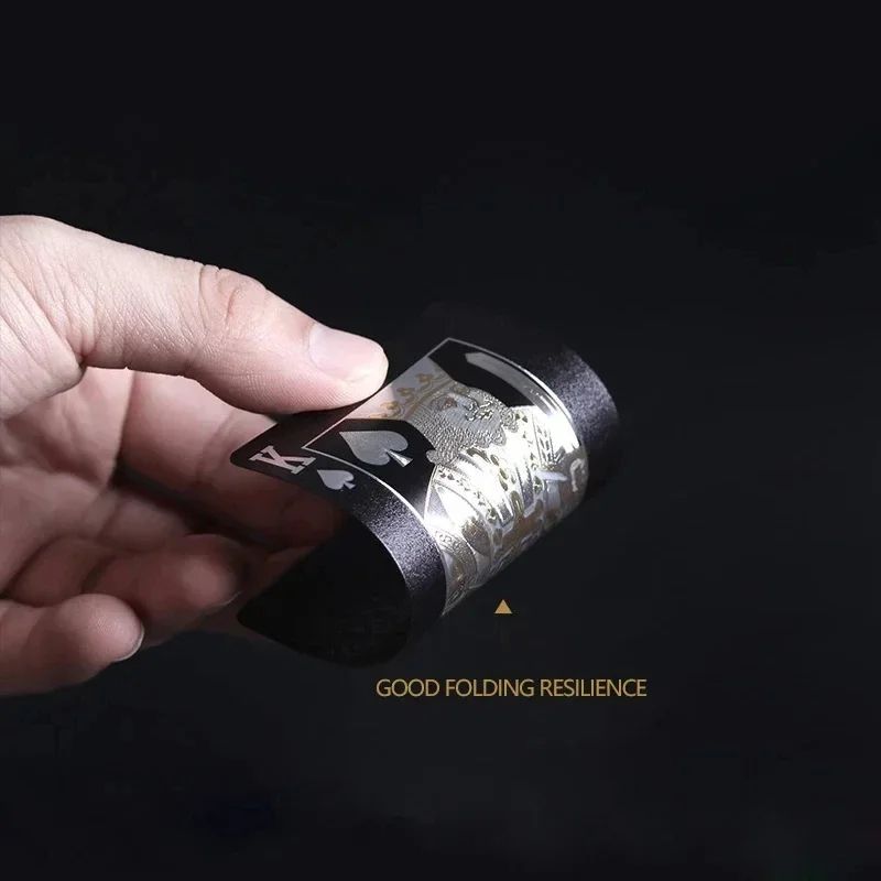 Royal Skull Waterproof Playing Cards Luxury Gold Silver Foil Poker Deck 1