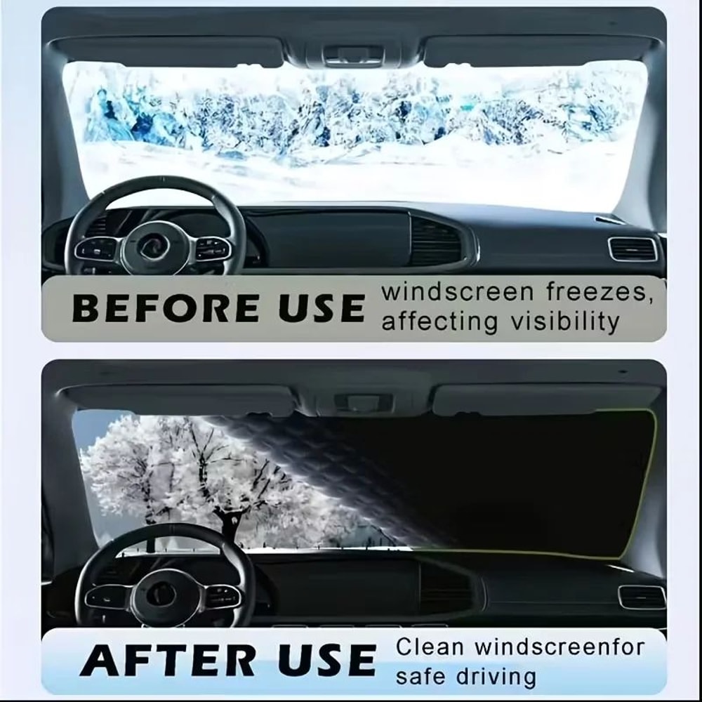 AllSeason Oxford Windshield Snow Cover Universal UV Ice Protection Car Shield 3