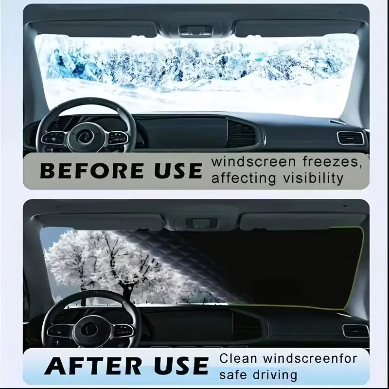 AllSeason Oxford Windshield Snow Cover Universal UV Ice Protection Car Shield 3
