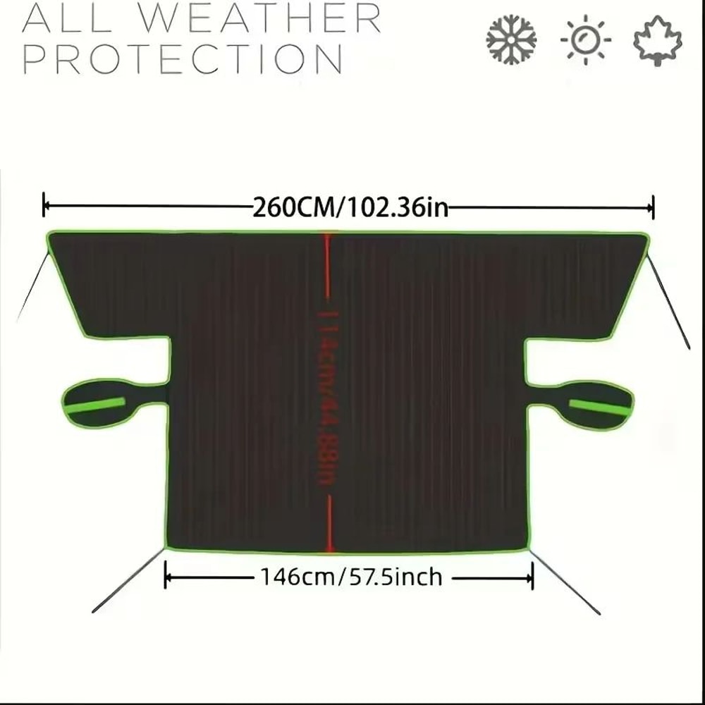 AllSeason Oxford Windshield Snow Cover Universal UV Ice Protection Car Shield 5