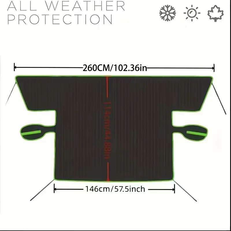 AllSeason Oxford Windshield Snow Cover Universal UV Ice Protection Car Shield 5
