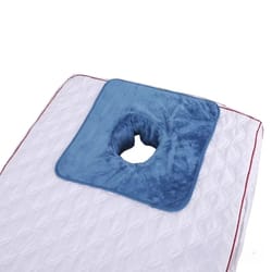 velvaspa square face cradle towel – thickened velvet spa massage table cover with breath hole