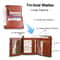 Genuine Leather Men Wallet RFID AntiTheft Trifold With ID Window 3