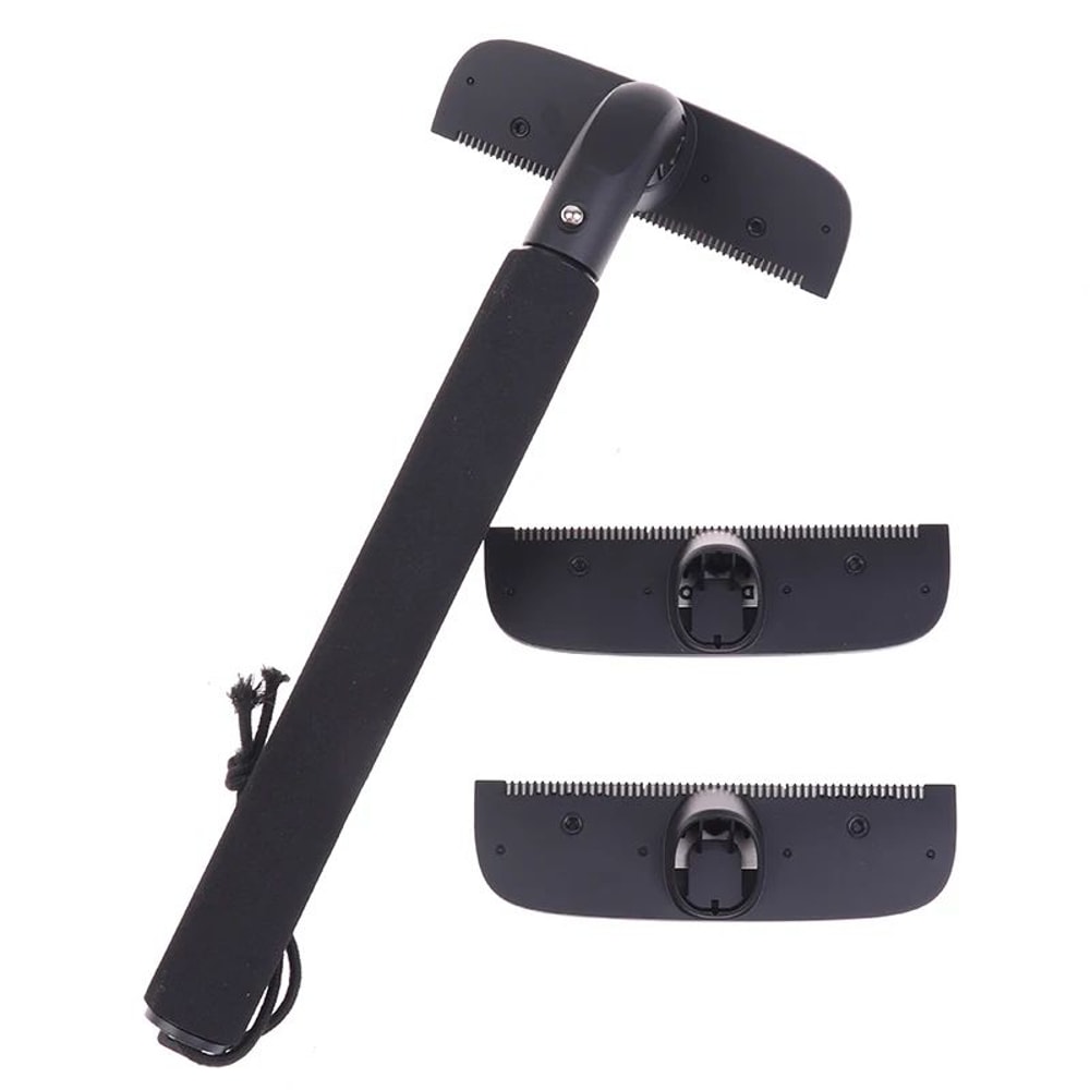 FlexReach Pro Adjustable Back Hair Shaver Extendable Mens Back Razor Body Trimmer 3