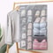 DualSpace DoubleSided Hanging Underwear Organizer Foldable Wardrobe Wall Storage Bag For Socks An 1