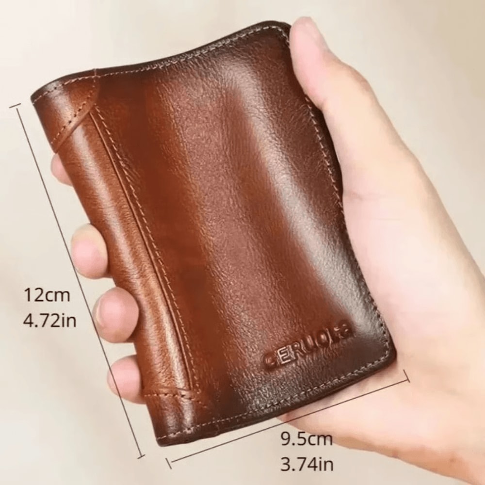 Premium RFID Trifold Wallet For Men Secure Slim Stylish 15